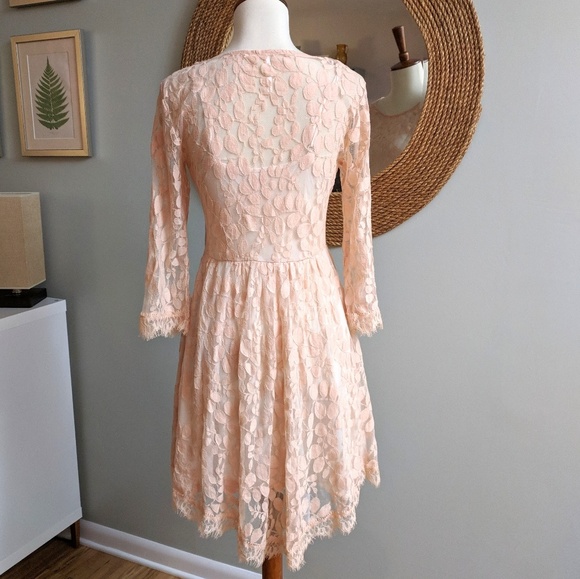 Free People Floral Mesh Lace Dress - Picture 4 of 5